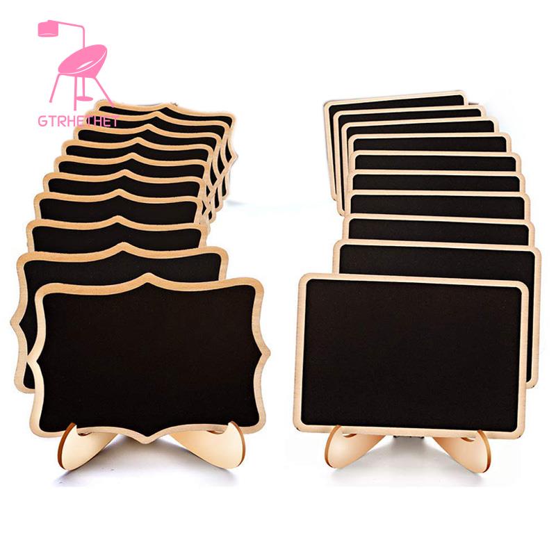 Mini Chalkboard Signs, 20 Pack Framed Small Chalkboard Labels with