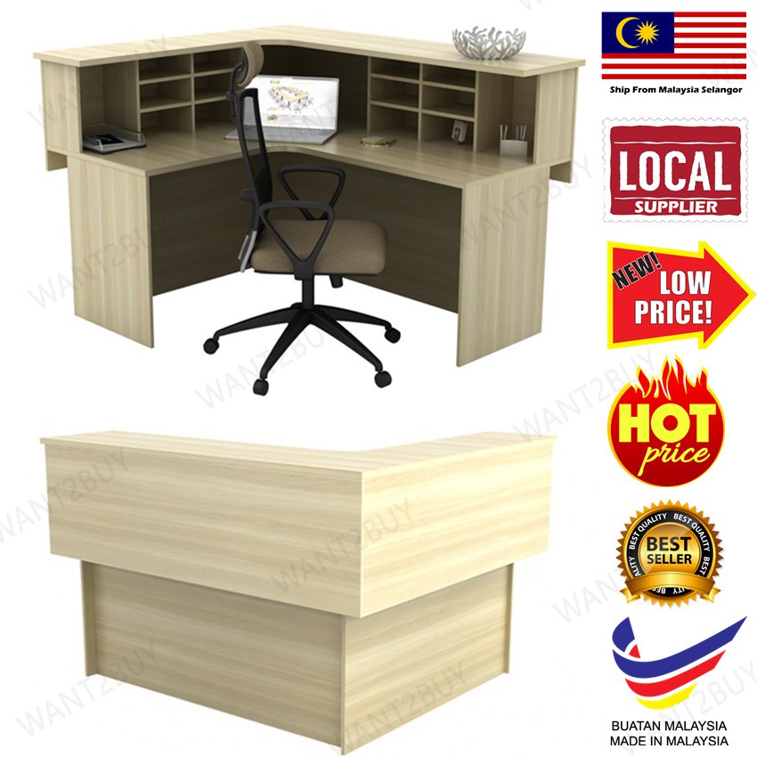🇲🇾 🔥Local Supplier🔥 Ex Series Reception Cashier Counter Office L Shape