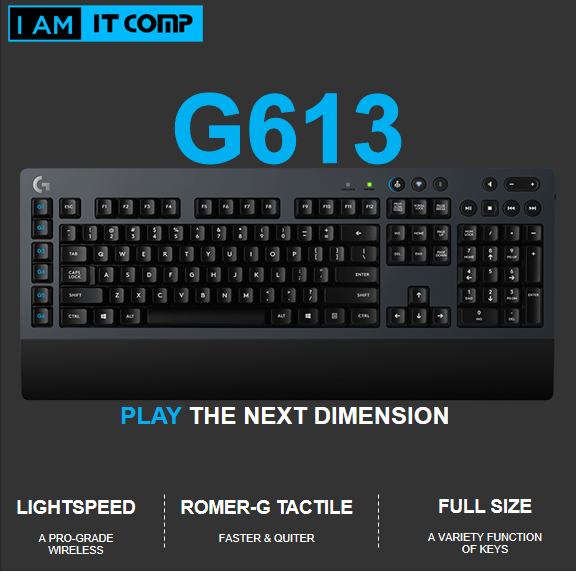 Logitech G613 Wireless Mechanical Gaming Keyboard Shopee Malaysia