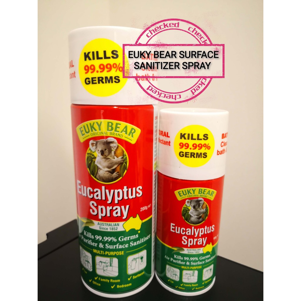 100g Australia Eucalyptus Disinfectant spray (KILLS GERMS 99.99