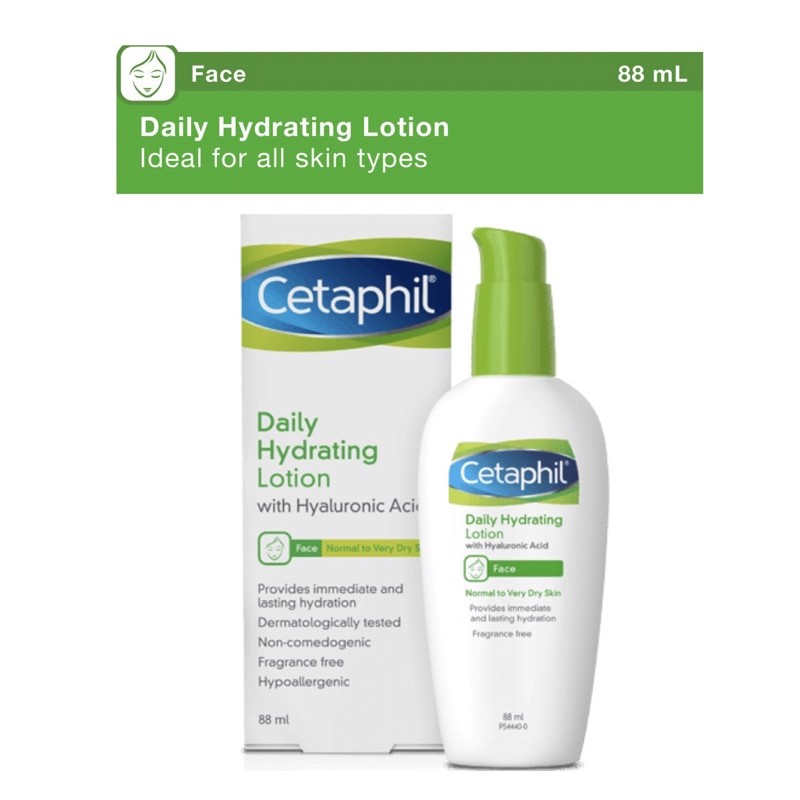 Cetaphil Daily Hydrating Lotion with Hyaluronic Acid 88ml Shopee Malaysia