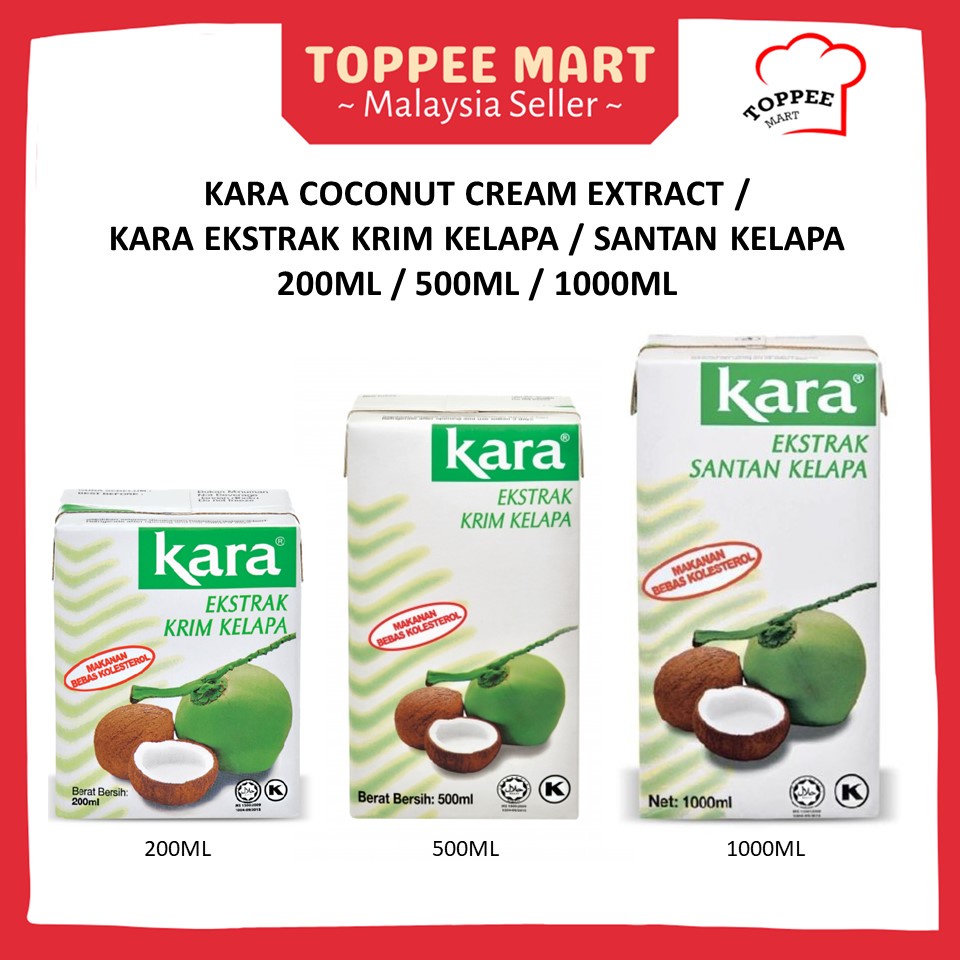 Kara Coconut Cream Extract (200ml & 500ml & 1000ml) Shopee Malaysia