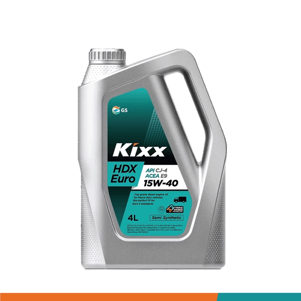 Diesel Engine Oil 15W40 KIXX GS KIXX HDX EURO 15W40 CJ4 / API SN (4 Liters) Semi Synthetic