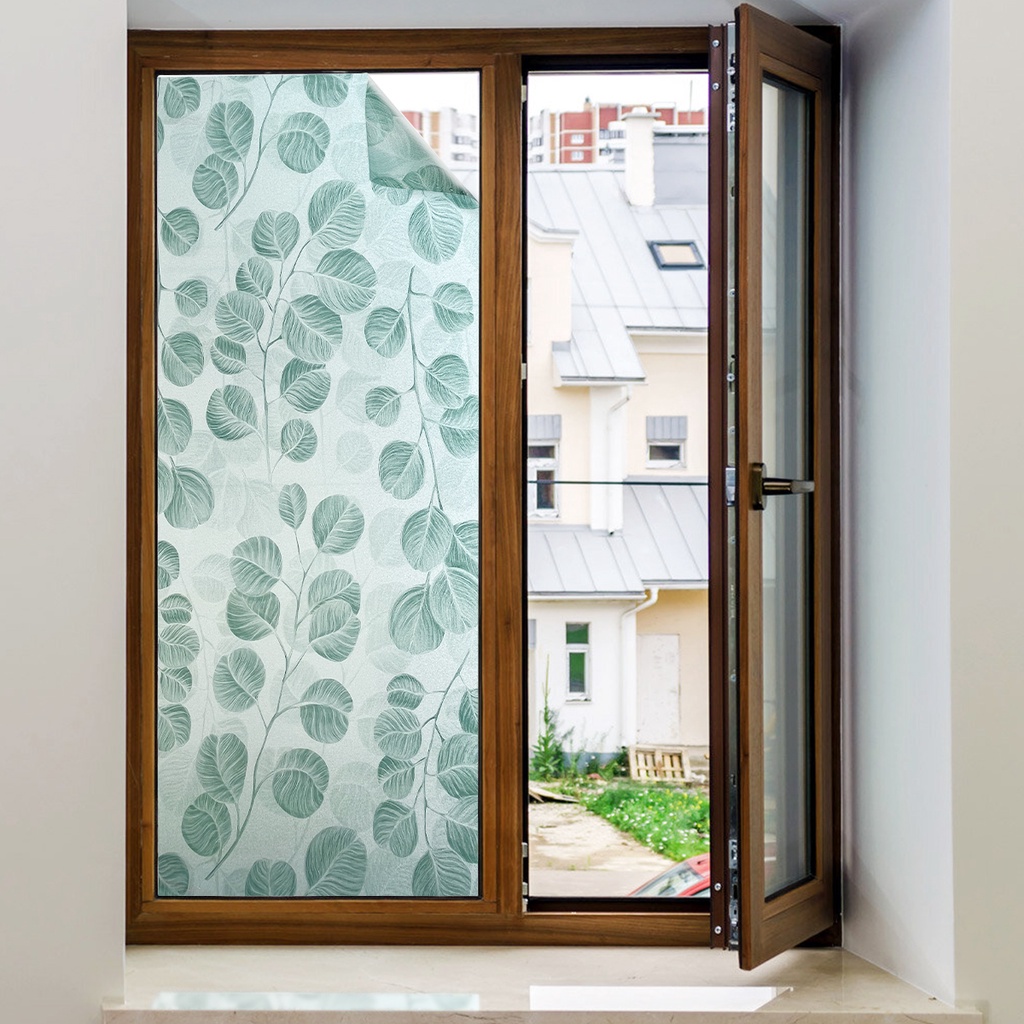 Window Privacy Film Frosted Glass Static Glass Window Film Art Deco