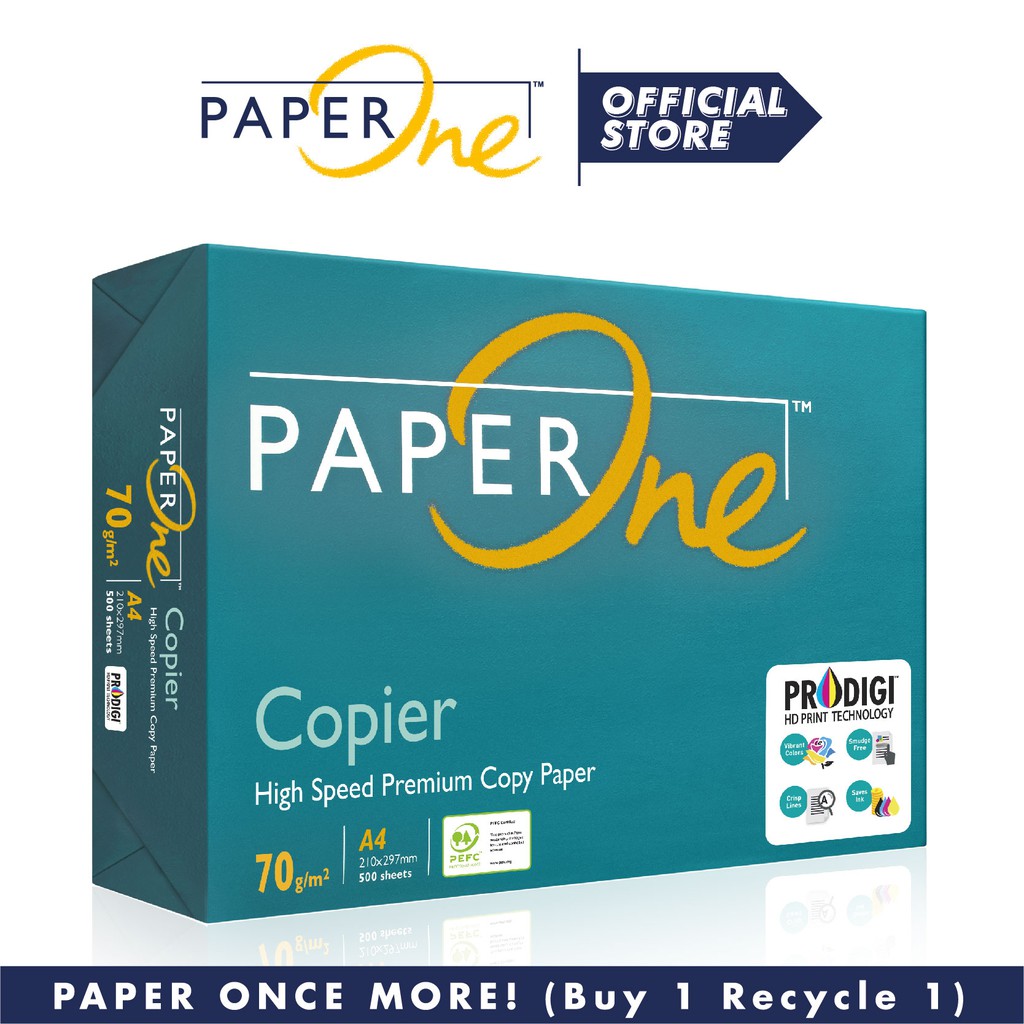 PaperOne™ A4 Copier Paper 70gsm 500 Sheets Shopee Malaysia