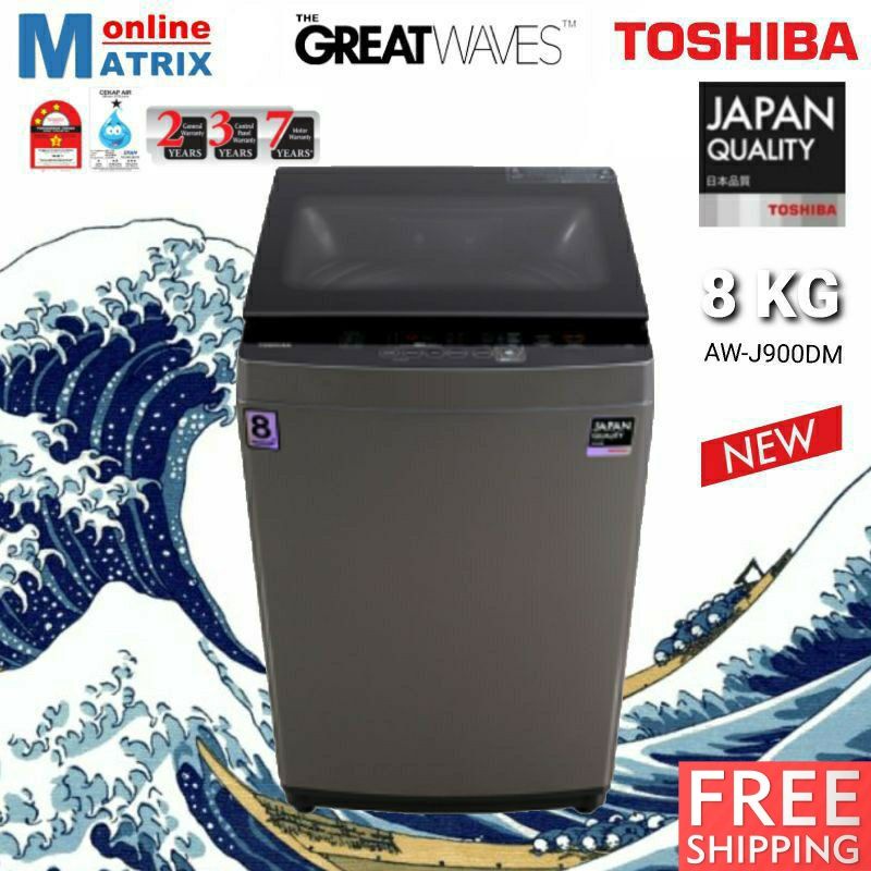 TOSHIBA 8KG Washing Machine Washer Fully Auto 8KG AWJ900DM(SG