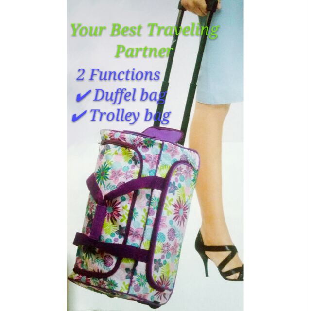 Avon Duffel Trolley Travel Luggage Bag Shopee Malaysia