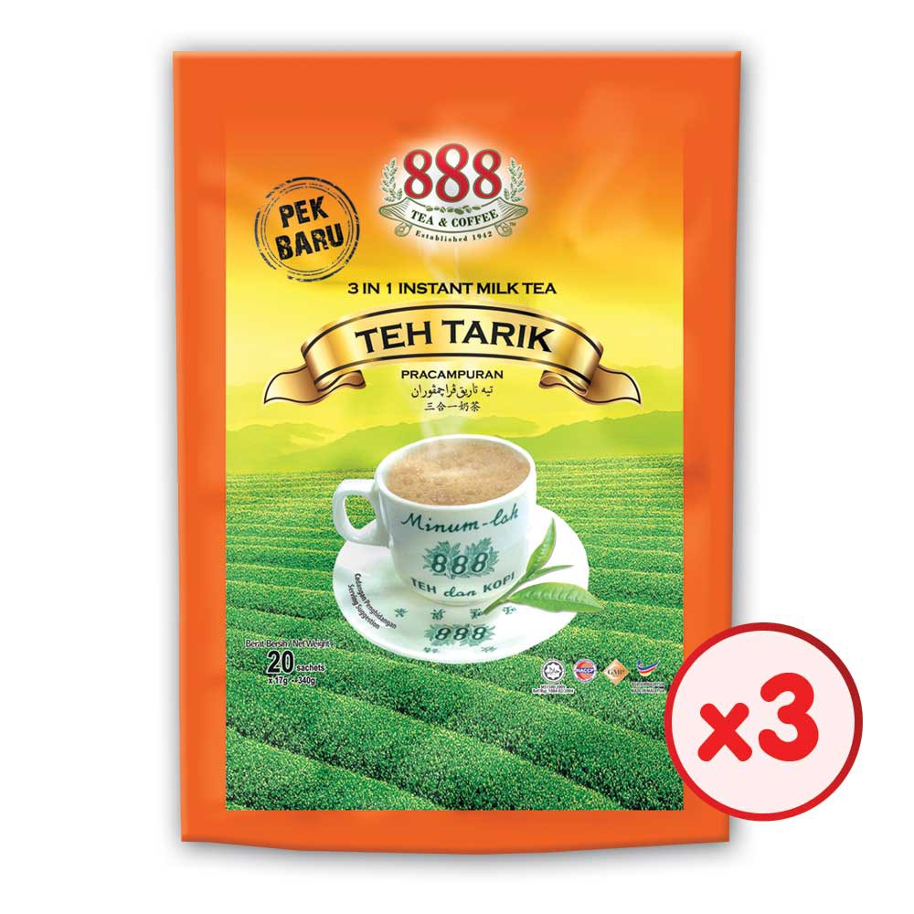 888 3 in 1 Instant Milk Tea (17g x 20s x 3 Packs) Shopee Malaysia