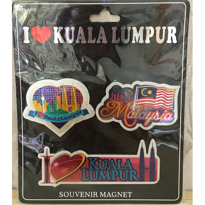 Malaysia Kuala Lumpur Fridge Set Souvenir Decoration Gift