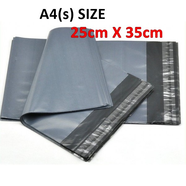 A4 (s) Size Black Courier Bag, 25cmX35cm, 100pcs Shopee Malaysia