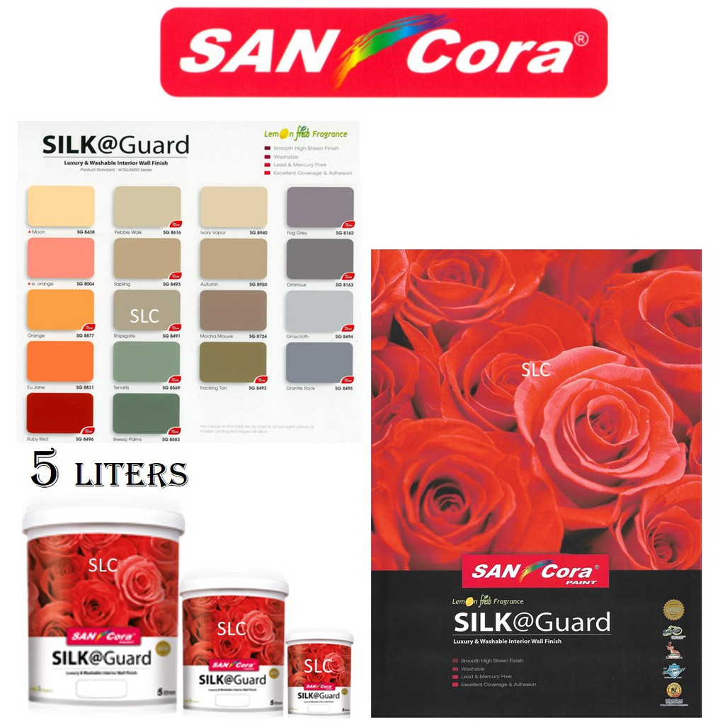 5L SANcora SILKGuard Luxury & Washable Interior Wall Paint (SG8004