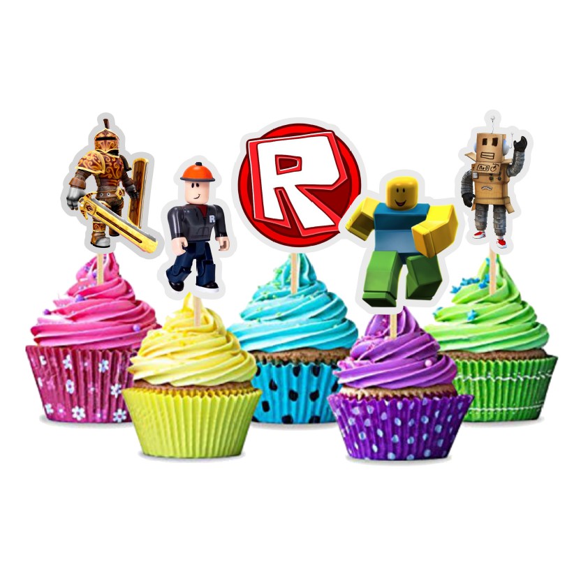 25pcs Roblox Cupcake Topper Shopee Malaysia