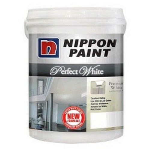 5 Litres 5L NIPPON Paint Perfect White (Interior Walls & Ceiling Dinding Dalam) Shopee Malaysia