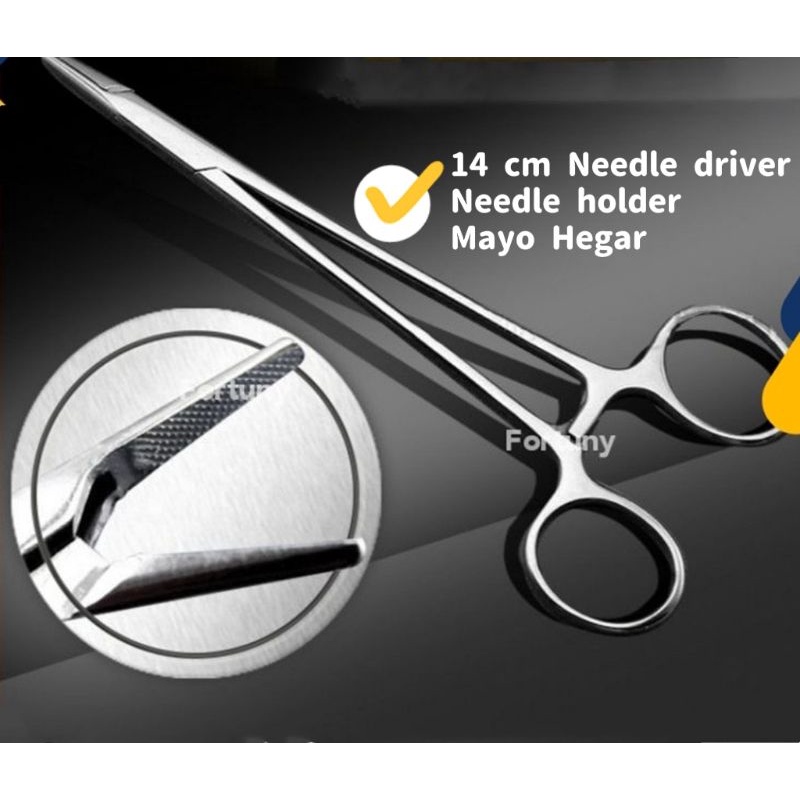 14 cm Surgical Needle driver Clamp / Needle holder / Mayo Hegar