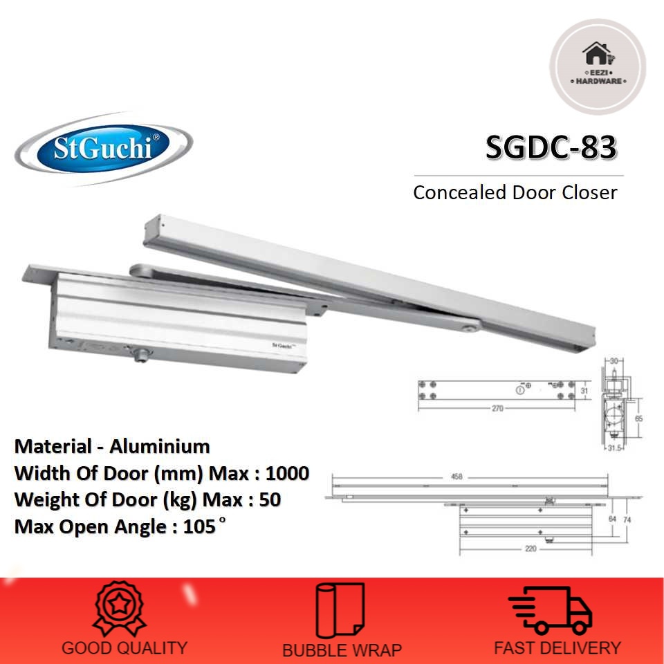 St Guchi Door Closer SGDC83 / Concealed Door Closer / SGDC 83 / Hold