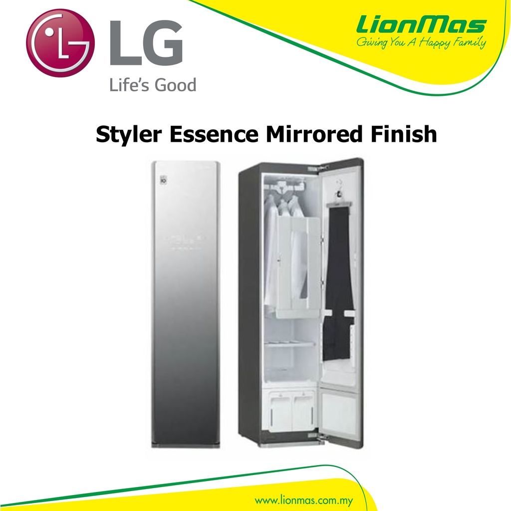 LG Garment Steamer/Styler Essense Mirrored Finish S3MFC Shopee Malaysia