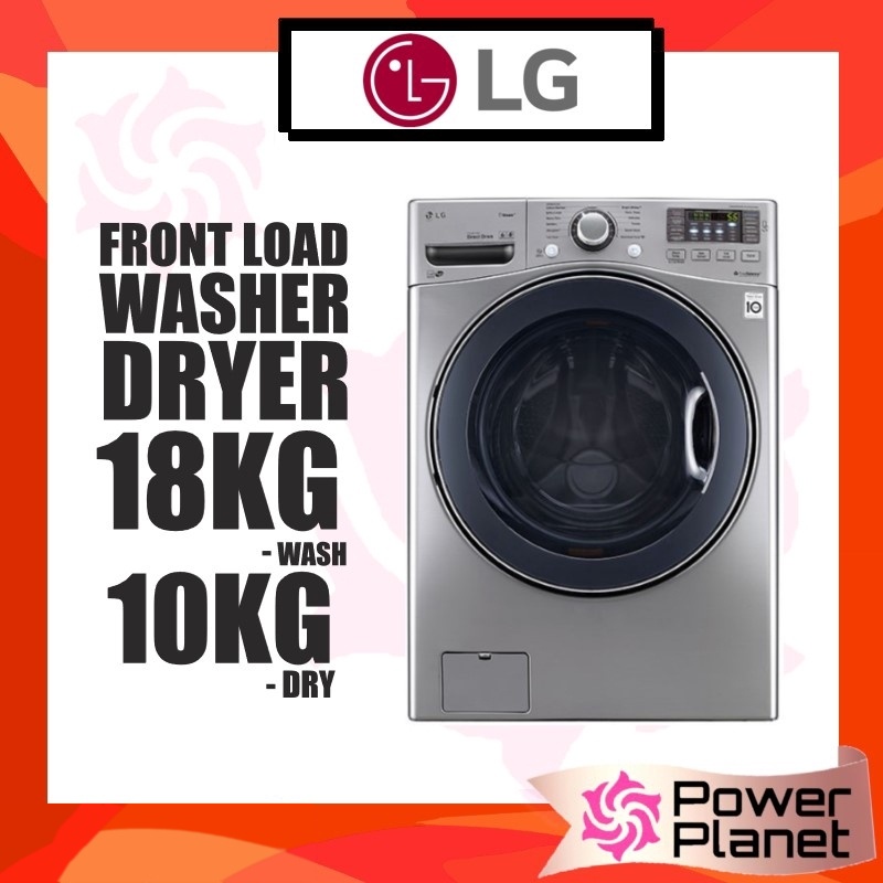 LG Washer Dryer F2718RVTV 6 Motion Inverter Direct Drive TWIN Load 18KG