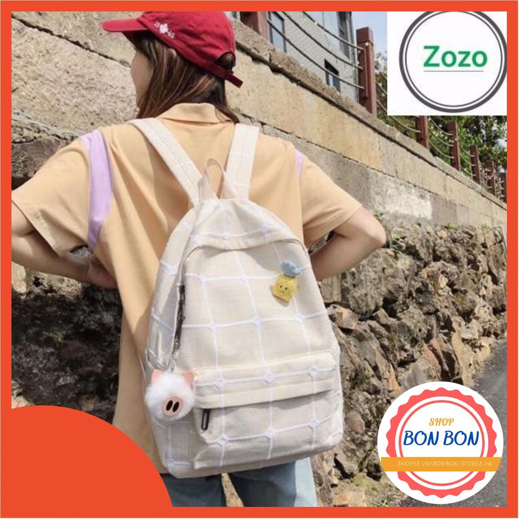 [HOT] Super cute Korean backpack (with cotton, pineapple) Shopee Malaysia