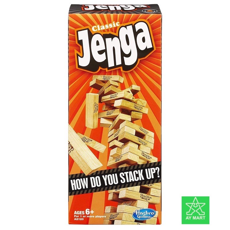 Original Hasbro Jenga Classic Broad Game Shopee Malaysia