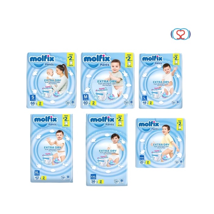 Molfix Extra Dry Jumbo Pants Diapers Shopee Malaysia