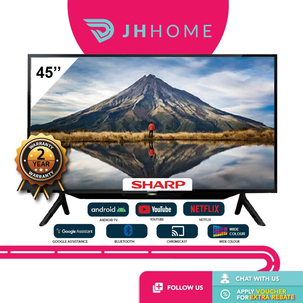 Sharp Aquos Full HD 2K Android TV Smart TV Netflix Youtube