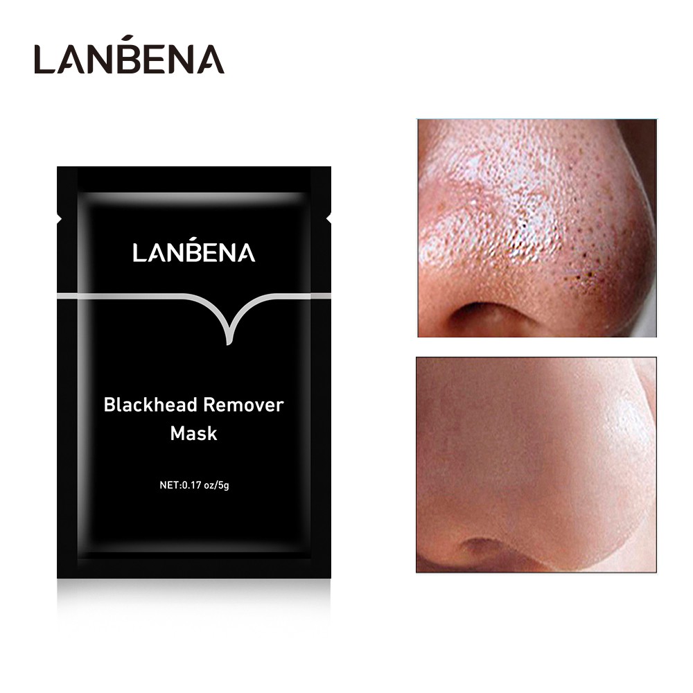 LANBENA Black Mask Detox Blackhead Remover Nose Mask Blackhead Removal