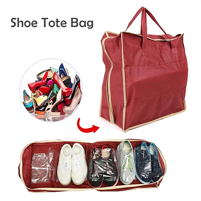 Tote Bag Shoe Storage Organizer Travel Waterproof Bag Shopee Malaysia