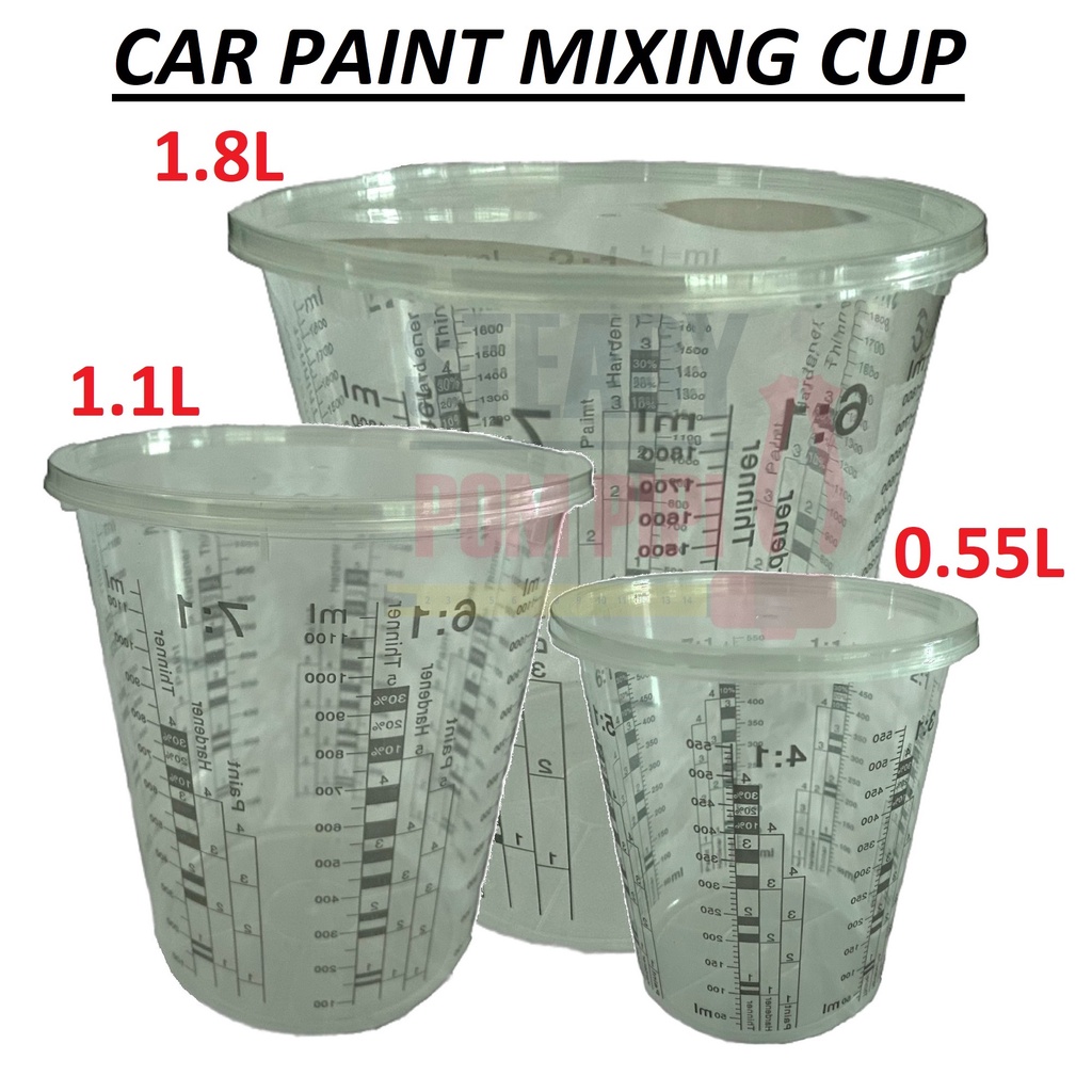 CAR PAINT MIXING CUP / AUTOMOTIVE PAINT MEASURING / MIXING CUP WITH