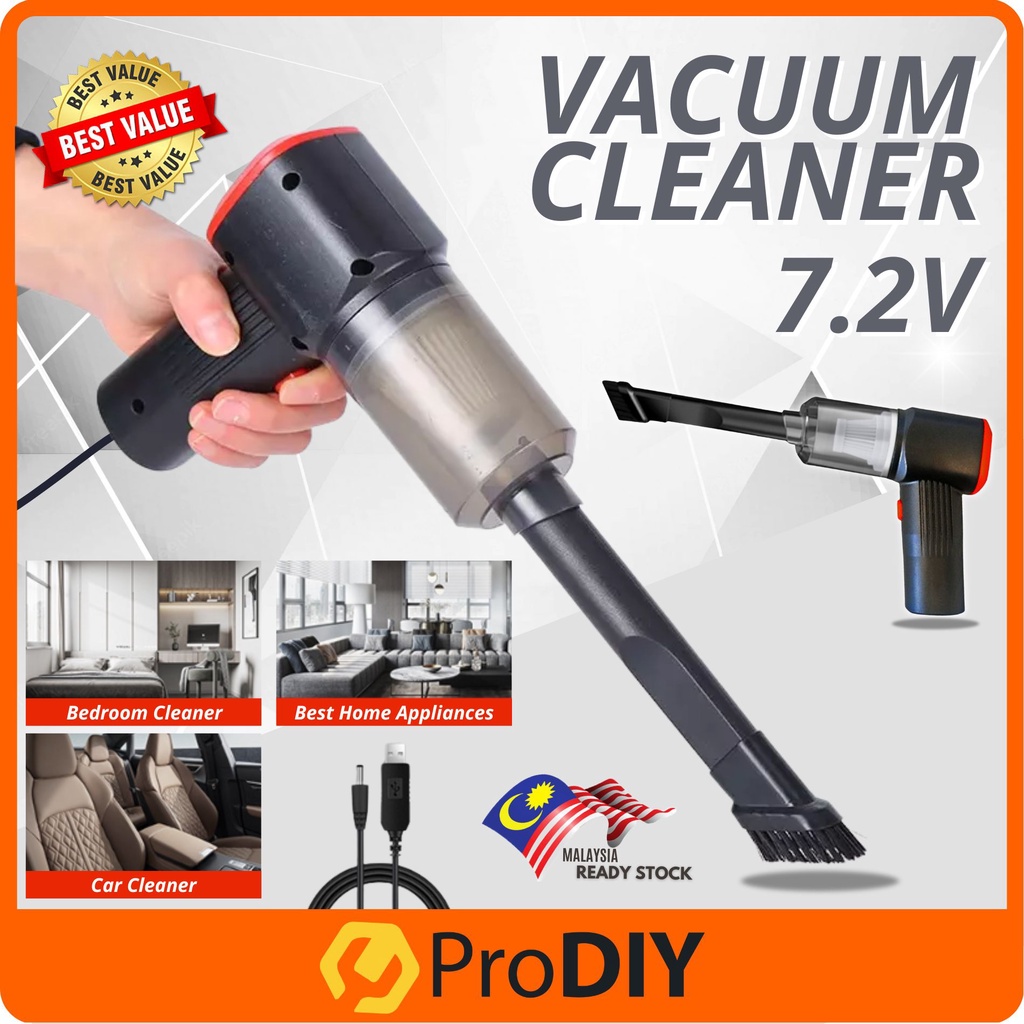 7.2V Vacuum Cleaner Portable Car Vacuum Cleaner Mini Vacuum Cleaner