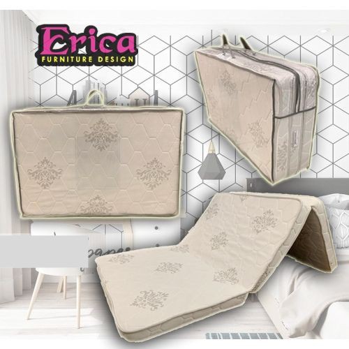 (Ready Stock) PORTABLE FOLDING MATTRESS/ TILAM LIPAT / Foldable Rubber Foam Thick 3inch (Free