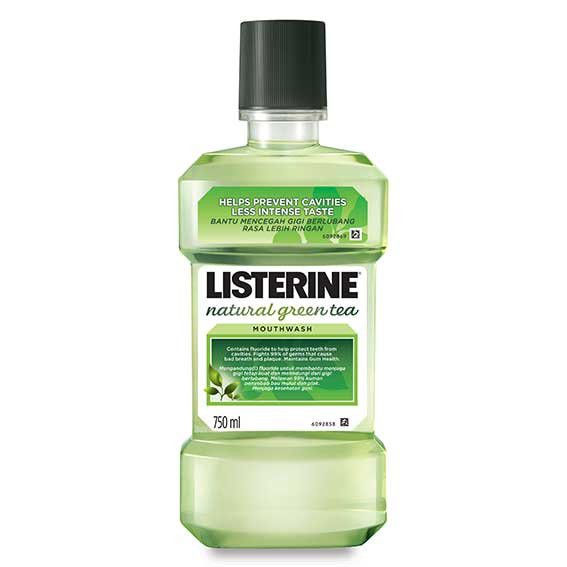 Listerine Natural Green Tea Antiseptic Mouthwash (250ml) Shopee Malaysia