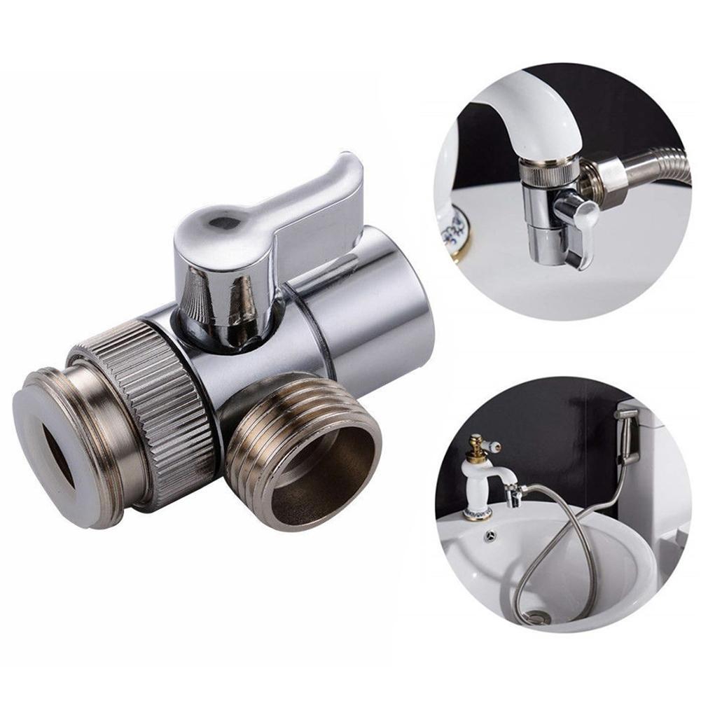 Water Tap Home Adapter Faucet Splitter Bathroom Kitchen Sink Valve
