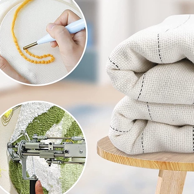 Punch needling Tufting Cloth Primary Tufting Cloth Backing Fabric, Grey