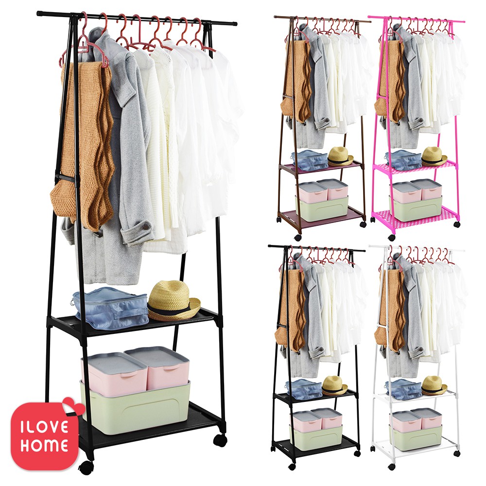 ILOVEHOME Metal Clothes Rack Cloth Rack Hanging Organizer Shopee Malaysia