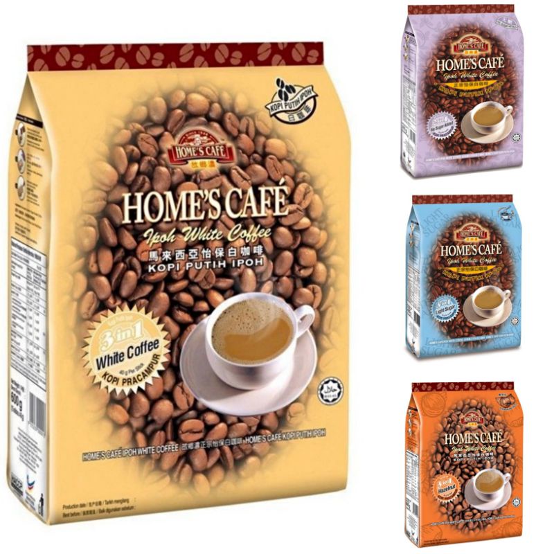 Home's cafe Ipoh White coffee instant coffee 3in1 Kopi Putih Segera