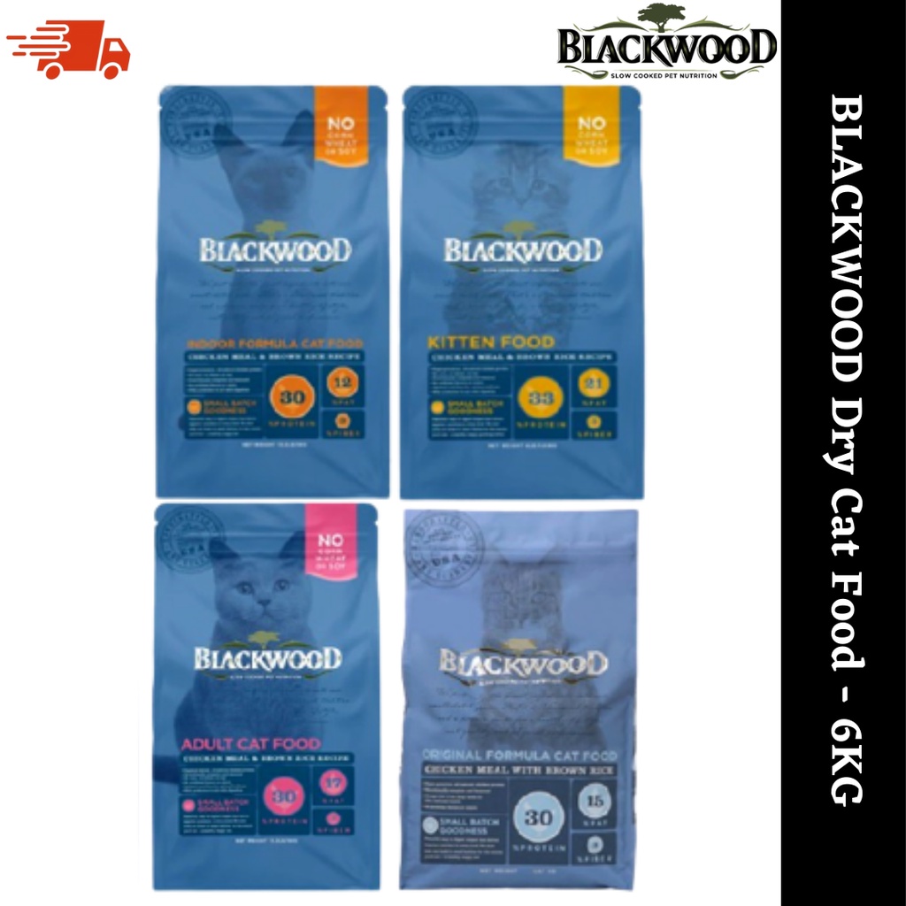 BLACKWOOD Cat Food Original / Indoor / Kitten / Adult 6KG Shopee Malaysia