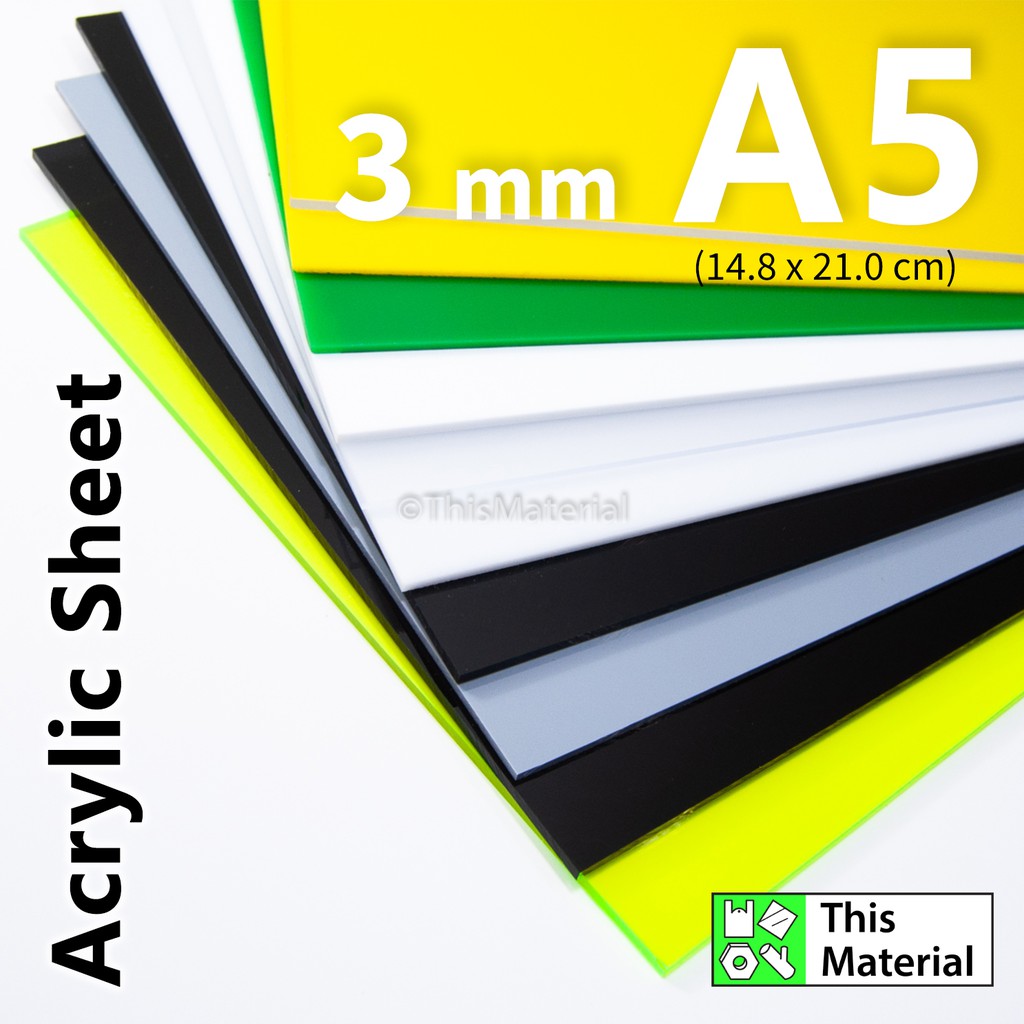 3 mm A5 Acrylic Sheet [Made In Malaysia] Shopee Malaysia