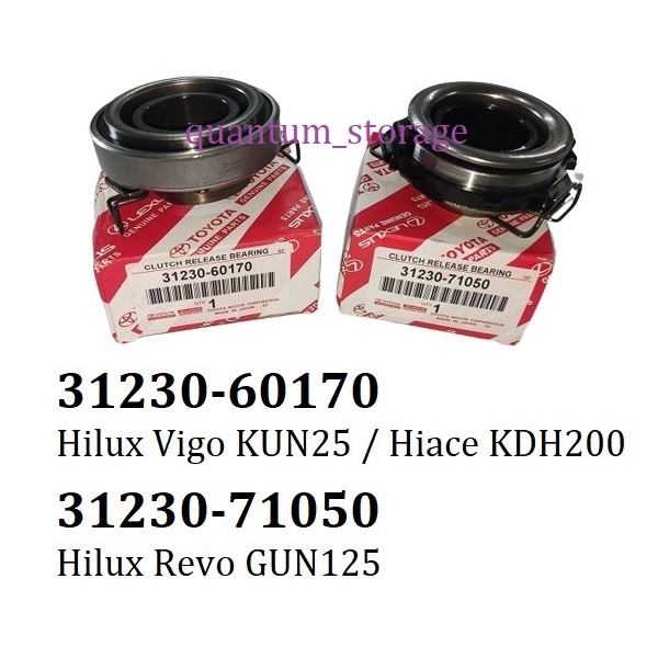 Toyota Clutch Release Bearing 3123060170 71050 Hilux Vigo KUN25 Revo