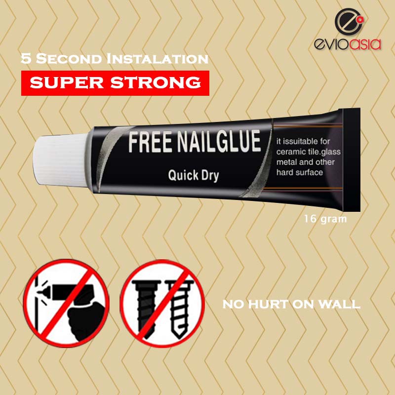16g Super Strong Quick Dry Nail Free Glue Shopee Malaysia