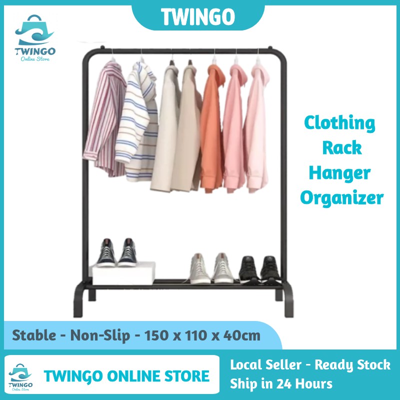 Cloth Hanging Rack Clothing Rack Organizer IKEA Muliq Single Pole Rod