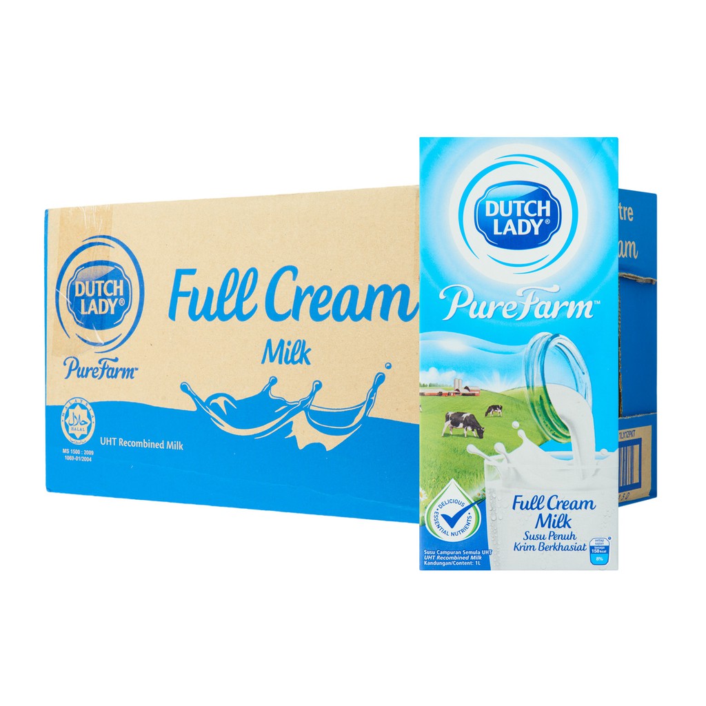 DUTCH LADY FULL CREAM MILK 12 X 1 LITER (1 BOX) Shopee Malaysia