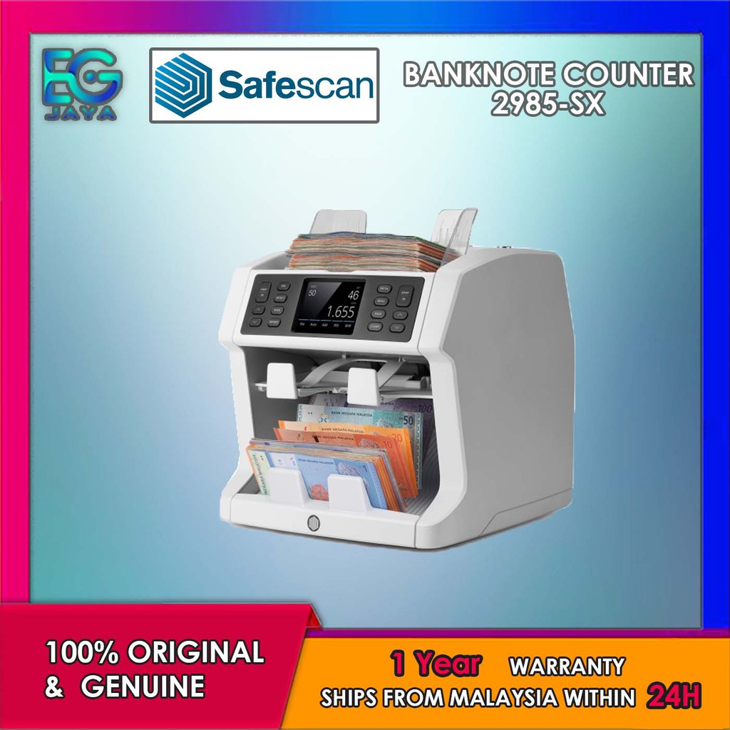 SAFESCAN 2985SX Banknote Counter / Mesin Kira Duit Kertas [Ready Stock