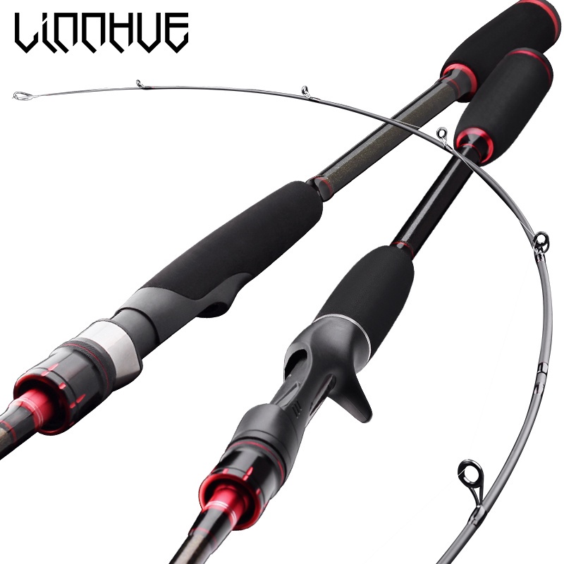 LINNHUE Fishing Rod 2.1/2.4m Spinning Baitcasting Rod Drag 8kg EVA Grip