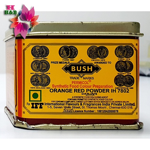 Bush Food Color Powder / Pewarna Makanan / Lemon Yellow/ Orange Red 100g Shopee Malaysia