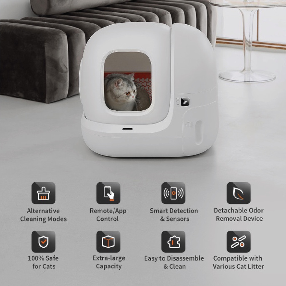Catta Cat Litter Box Automatic Large Tandas Kucing Automatik Besar Cat