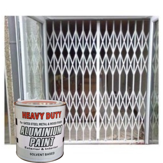 ALUMINIUM PAINT ( 5L ) HEAVY DUTY FOR STEEL METAL AND WOOD FINISH