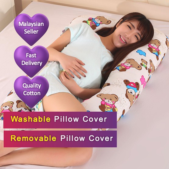 [Ready Stock] Maternity Pillow U Shape Bolster Bantal Wanita Hamil