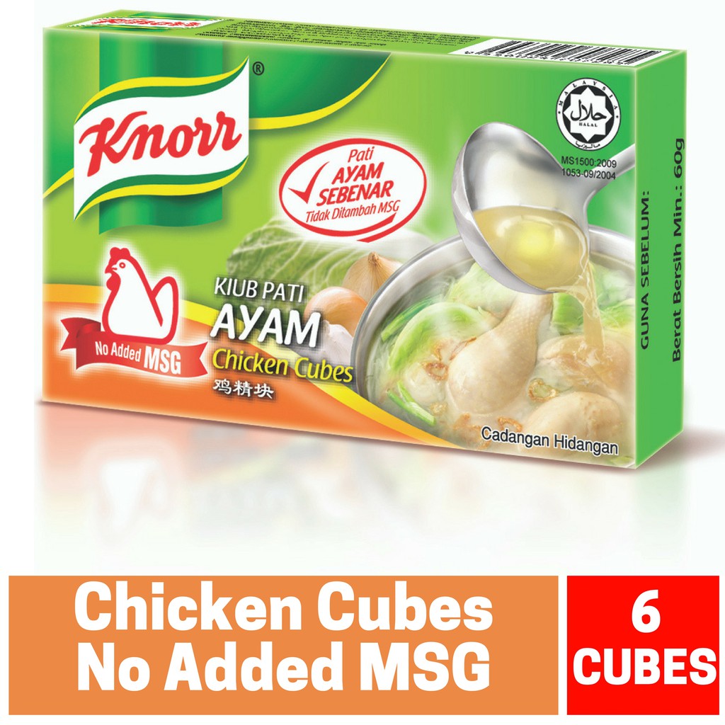 KNORR Chicken Seasoning No Added MSG 6 Cubes Shopee Malaysia