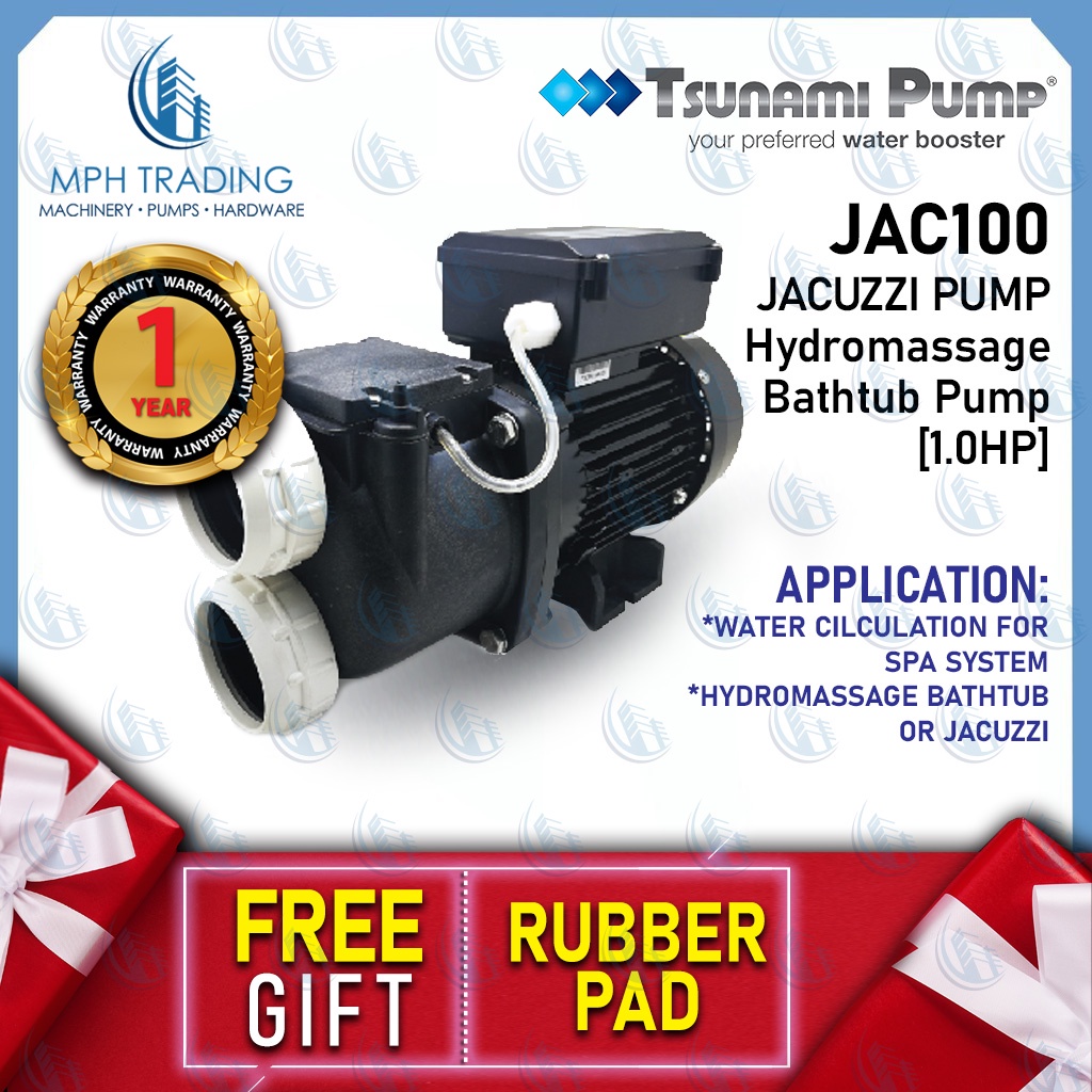 Tsunami Pump JAC100 Jacuzzi Pump Hydromassage Bathtub Pump [1.0HP
