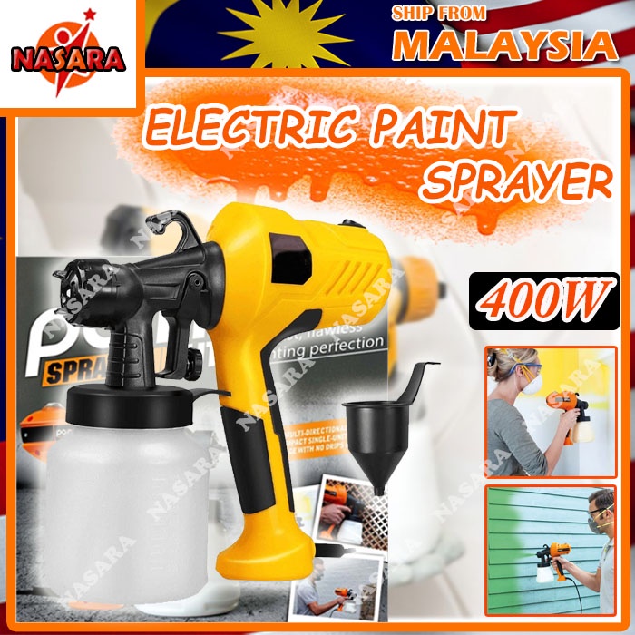 NASARA ELECTRIC PAINT SPRAYER ELITE 600W 800ML 3 MODE NOZZLE / PENYEMBUR CAT ELEKTRIK Shopee